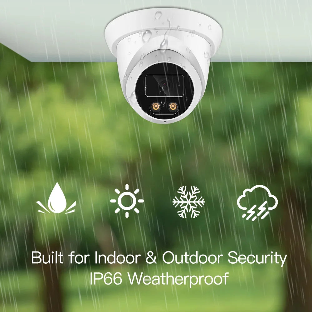 Caméra De Surveillance Extérieure 8MP 4K Avec Vision Nocturne Couleur